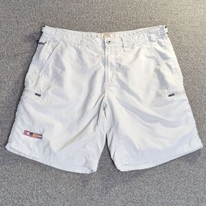 RailRiders Bitter End Ripstop Nylon Adventure Shorts Size 38 in Granite Gray